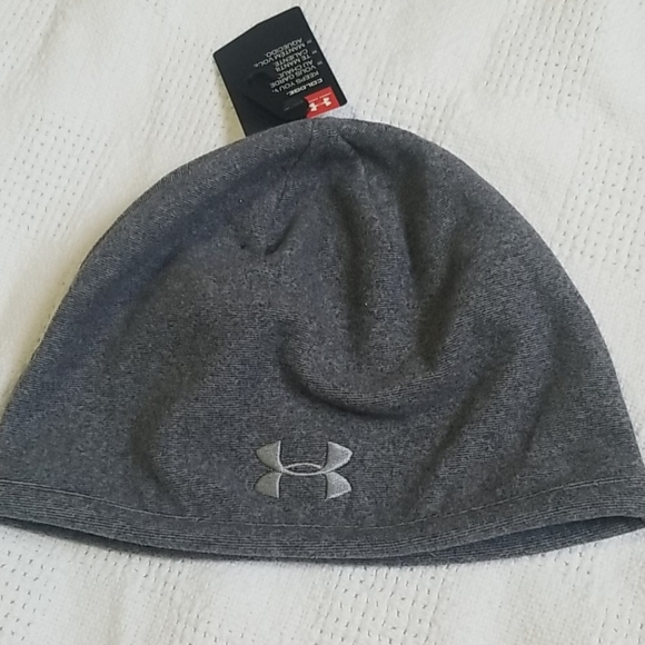 UNDER ARMOUR BLUE COLDGEAR INFRARED FLEECE BEANIE - Picture 6 of 9
